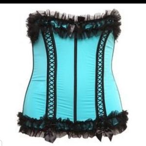 Torrid blue lace corset